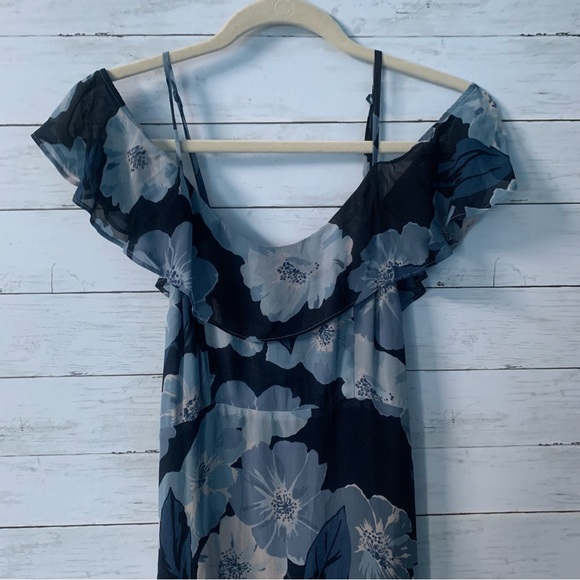 Reformation Odessa Floral Blue Midi Dress - Picture 10 of 11